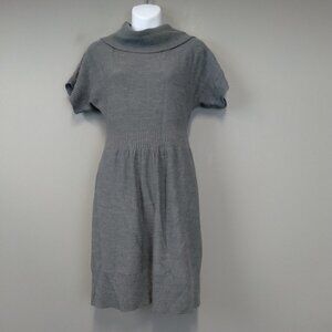 Loft Short Dolman Sleeve Cowlneck Sweater Dress